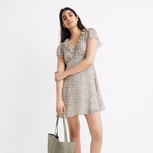 Madewell Floral Silk Dress